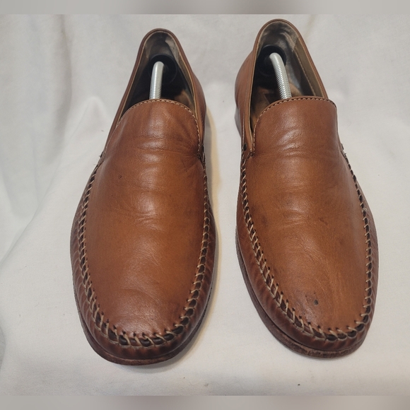 Trask Mens Seth Venitian Loafer Slip On Leather Brown Size 12 - Picture 3 of 10